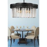 Begüsa Sitrus 4.lü Siyah Lux Kristal Taşlı Avize - Renkli