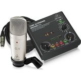 Behringer Voice Studio Kayıt Paketi C-1 Kondenser Mikrofon MIC500 USB Vakum Tüp Preamfi / Ses Kartı
