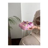 Behtah Kundura Kız Erkek Çoçuk Önü Kapalı Bahçe Havuz Günlük Sandalet Kaymaz Taban Terlik 6 Adet Süs Hediyeli
