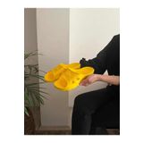 Behtah Kundura Önü Açık Esnek Yumuşak Kaymaz Balkon Banyo Bahçe Tuvalet Terliği