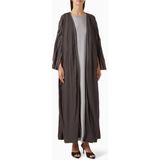 Beige Collection Işlemeli Abaya ve Sheila Seti ile Şıklığınızı Tamamlayın ve Rahatlığın Keyfini Çıkarın - Gri - 56
