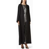 Beige Collection Modern Şıklık Için 4 Parçalı Abaya Seti ile Günlük Veya Gece Davetlerine Hazırlanın - Siyah - 56