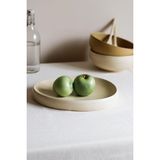 Beige & Stone & Doğal Dokunuş Seramik Sunum Tabağı - Standart
