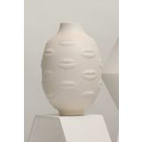 Beige & Stone Lady Kiss Vazo Dekoratif Obje