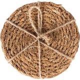 Beige & Stone Naturel Hasır 6'lı Bardak Altlığı Seti