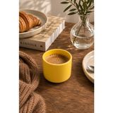 Beige & Stone Sarı Seramik Kupa 175 ml Minimal Kahve Kupası Çay Fincanı Espresso ve Türk Kahvesi Bardağı