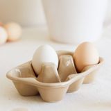 Beige & Stone Seramik Yumurtalık Saklama Servis Kabı Zarif Tasarım 15 cm Uzun Ömürlü Kullanım