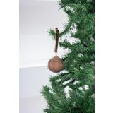 Beige & Stone X Den.ınteriors Yılbaşı Yuvarlak Ahşap Top Noel Ağaç Süsü