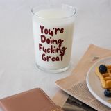 Beige & Stone You'Re Doing Fucking Great Cam Meşrubat & Su Bardağı - 510 ml - 1 Adet