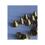 BEİLYS COSMETİCS & ACCESSORY 10 mm Gold Renk Drop Delikli Dikme Drop Gotik giyim Zımba (25 adet)