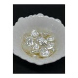 BEİLYS COSMETİCS & ACCESSORY 100 Adet Kırık Beyaz Sedefli Kalp Inci Delikli Dikme Inci Boncuk (12 MM) B:13
