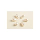 BEİLYS COSMETİCS & ACCESSORY 30 Adet Krem Delikli Damla Boncuk Seti (20x12mm) B:120