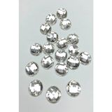 BEİLYS COSMETİCS & ACCESSORY 50'li Paket Yuvarlak Kristal Akrilik Boncuk (8 mm, 2 Delikli) B:104