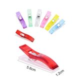 BEİLYS COSMETİCS & ACCESSORY Dikiş Nakış Kumaş Kağıt Maşası Plastik Klips Tutucu Mandal Büyük Boy 10 Adet