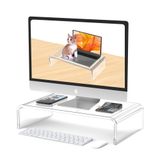 Beimu Akrilik Monitör Standı Yükseltici Bilgisayar Monitörü Yükseltici Bilgisayar Monitörü Standı veya Tutucu Şeffaf Monitör Standı Akrilik Dizüstü Bilgisayar Standı Akrilik Monitör Yükseltici Beyaz Monitör Standı Akrilik Bilgisayar Standı