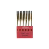 BEİSSEL Beissel DVx63 Sanayi Tipi Reçme Makinesi İğnesi 11/75 Numara Altın SES uçlu 10 Adet (1 Paket)