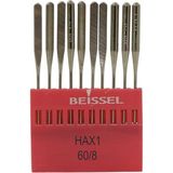 Beıssel Beissel Hax1 Aile Tipi Aile Makinesi Iğnesi 8/60 Numara Ses Uçlu 10 Adet (1 Paket) - Standart