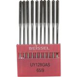 Beıssel Beissel UYX128 Sanayi Tipi Reçme Makinesi Iğnesi 9/65 Numara Ses Uçlu 10 Adet (1 Paket) - Standart
