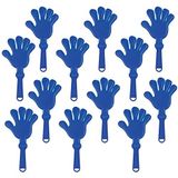 Beistle 12 Parça Plastik El Clappers Gürültücü Okul Ruh Malzemeleri Spor Doğum Günü Partisi Şekerleri, 7.5", Mavi
