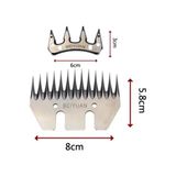 Beiyuan 8 cm Koyun Kırkma Makinesi Dar Tarak ve Bıçak Küçükbaş Hayvancılık Malzemeleri