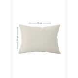 Bej %100 Pamuk Saten Yastık Kılıfı 50 x 70 cm