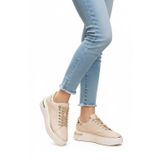 Bej Bağcıklı Hafif Kadın Sneaker Lady 029 Z