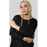 Bej Bağcıklı Peluş Balaklava Boyunluklu Bere Jakar Düz 2327 12