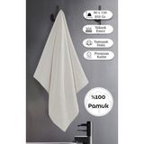 Bej Banyo Havlusu Tekli Dora 90X150 cm Yüksek Emici - 90 x 150 cm