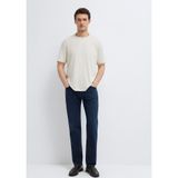 Bej Basic Tişört Loose Fit/Bol Rahat Kesim 0613460-70144