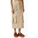 Bej Cargo Maxi Etek - %85 Organik Pamuk, Modern Minimalist Tasarım ile Şık Görünüm - 38