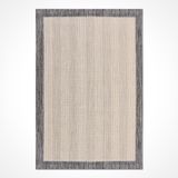Bej Çerçeve Pamuk Modern Geometrik Etnik Desenli Boho Makinada Yıkanabilir Hafif Hav Toz Vermez Leke Tutmaz Kaymaz Taban Dijital Makine Baskı Halı Oturma Odası Salon Yolluk Koridor Mutfak Halısı
