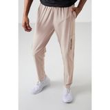 Bej Ince Yumuşak Comfort Fit Erkek Eşofman Alt - 82120 - 2XL