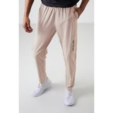 Bej İnce Yumuşak Comfort Fit Erkek Eşofman Alt - 82120