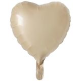 Bej Kalp Folyo Balon 18 İnç - 45 CM