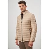 Bej Kapitone Hakim Yaka Düz Yırtmaçsız Tam Astar Slim Fit Classic Mont 1007245155 - 46