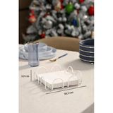 Bej Kare 18 Cm Peçetelik, Kafe, Restoran, Otel, Mutfak Sofra Büyük Boy Peçete - Metal Paslanmaz