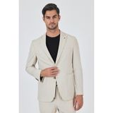 Bej Kılıç Yaka Esnek 6 Drop Slim Fit Classic Takım Elbise 1001250100 - 54