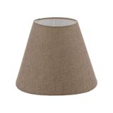 Bej Lambader Başlığı Çap 35 Cm Konik Kumaş Lb813