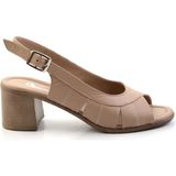 Bej Leather Kadın Klasik Topuklu Ayakkabı K05040030303