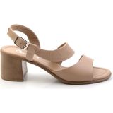 Bej Leather Kadın Sandalet K05040005903