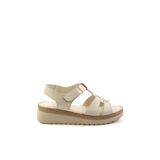 Bej Leather Kadın Sandalet K05087400603