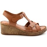 Bej Leather Kadın Sandalet K05552006003 - Taba