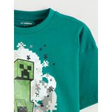 Bej Minecraft Baskılı Erkek Bebek Tişört 2'Li