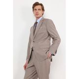 Bej Mono Yaka 4 Drop Comfort Fit Tam Astar Esnek Takım Elbise 1001260168