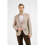 Bej Mono Yaka Düz Desen 6 Drop Comfort Fit Yünlü Ceket 1002255161