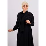 Bej Pratik Hazır Geçmeli Tesettür Bone Sandy Kumaş Taşlı 1456_12