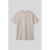 Bej Rahat Form Esnek Nefes Alabilir Erkek T-Shirt - 88495 - 2XL