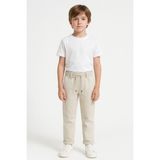 Bej Rengi Jogger Okul Pantolonu - 9 Yaş - Siyah