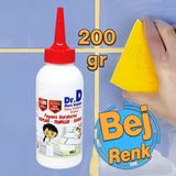 Bej Renk Derz Dolgu Fayans Seramik Mermer Yer Duvar İçin Tamir Derz Yenileme Dolgusu 200 Gr