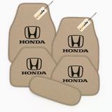 Bej Renk Honda Logolu Araç Halı Paspası 5 Parça Set Şık, Pratik Ve Kaymaz Tabanlı Oto Zemin Koruma